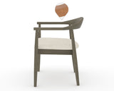 Canadel Downtown Hug Dining Chair in Shadow, FT InsideOut®, side view