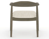 Canadel Downtown Hug Dining Chair in Shadow, FT InsideOut®, back view