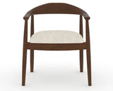 Canadel Downtown Hug Dining Chair in Cognac Washed, FT InsideOut®, front view