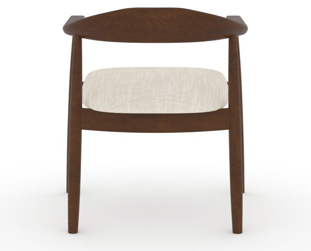Canadel Downtown Hug Dining Chair in Cognac Washed, FT InsideOut®, back view