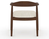 Canadel Downtown Hug Dining Chair in Cognac Washed, FT InsideOut®, back view