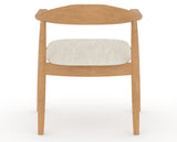 Canadel Downtown Hug Dining Chair in Caramel Washed, FT InsideOut®, back view