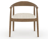 Canadel Downtown Hug Dining Chair in Pecan Washed, FT InsideOut®, front view