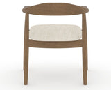 Canadel Downtown Hug Dining Chair in Pecan Washed, FT InsideOut®, back view