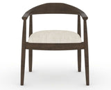 Canadel Downtown Hug Dining Chair in Hazelnut Washed, FT InsideOut®, front view