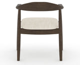 Canadel Downtown Hug Dining Chair in Hazelnut Washed, FT InsideOut®, back view