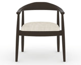 Canadel Downtown Hug Dining Chair in Davy's Grey, FT InsideOut®, front view