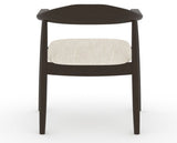 Canadel Downtown Hug Dining Chair in Davy's Grey, FT InsideOut®, back view