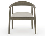 Canadel Downtown Hug Dining Chair in Shadow, TB Fabric, front view