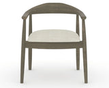 Canadel Downtown Hug Dining Chair in Shadow, TW Fabric, front view