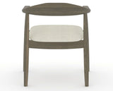 Canadel Downtown Hug Dining Chair in Shadow, TW Fabric, back view
