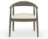 Canadel Downtown Hug Dining Chair in Shadow, YJ Faux Leather, front view