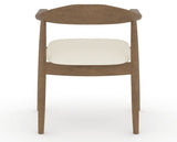 Canadel Downtown Hug Dining Chair in Pecan Washed, YJ Faux Leather, back view