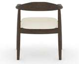 Canadel Downtown Hug Dining Chair in Hazelnut Washed, YJ Faux Leather, back view