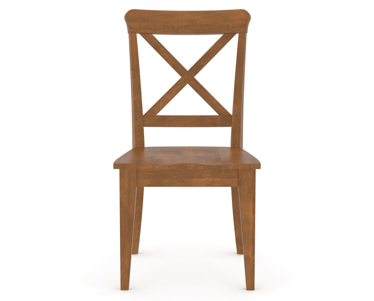 Canadel Gourmet X Back Dining Chair in Oak Washed, front view