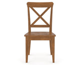 Canadel Gourmet X Back Dining Chair in Oak Washed, front view