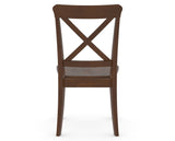Canadel Gourmet X Back Dining Chair in Cognac Washed, back view