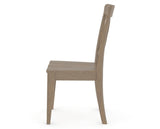 Canadel Gourmet X Back Dining Chair in Weathered Grey, side view