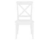 Canadel Gourmet X Back Dining Chair in Dove White, front view