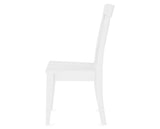 Canadel Gourmet X Back Dining Chair in Dove White, side view