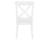 Canadel Gourmet X Back Dining Chair in Dove White, back view