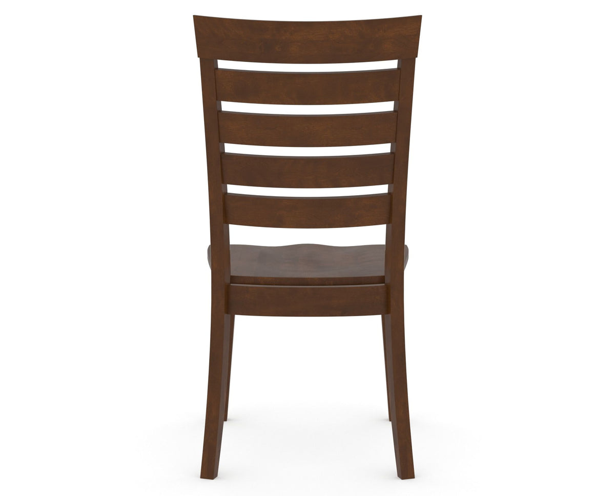 Canadel Gourmet Met Dining Chair in Cognac Washed, back view