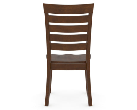 Canadel Gourmet Met Dining Chair in Cognac Washed, back view