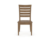 Canadel Gourmet Met Dining Chair in Pecan Washed, front view