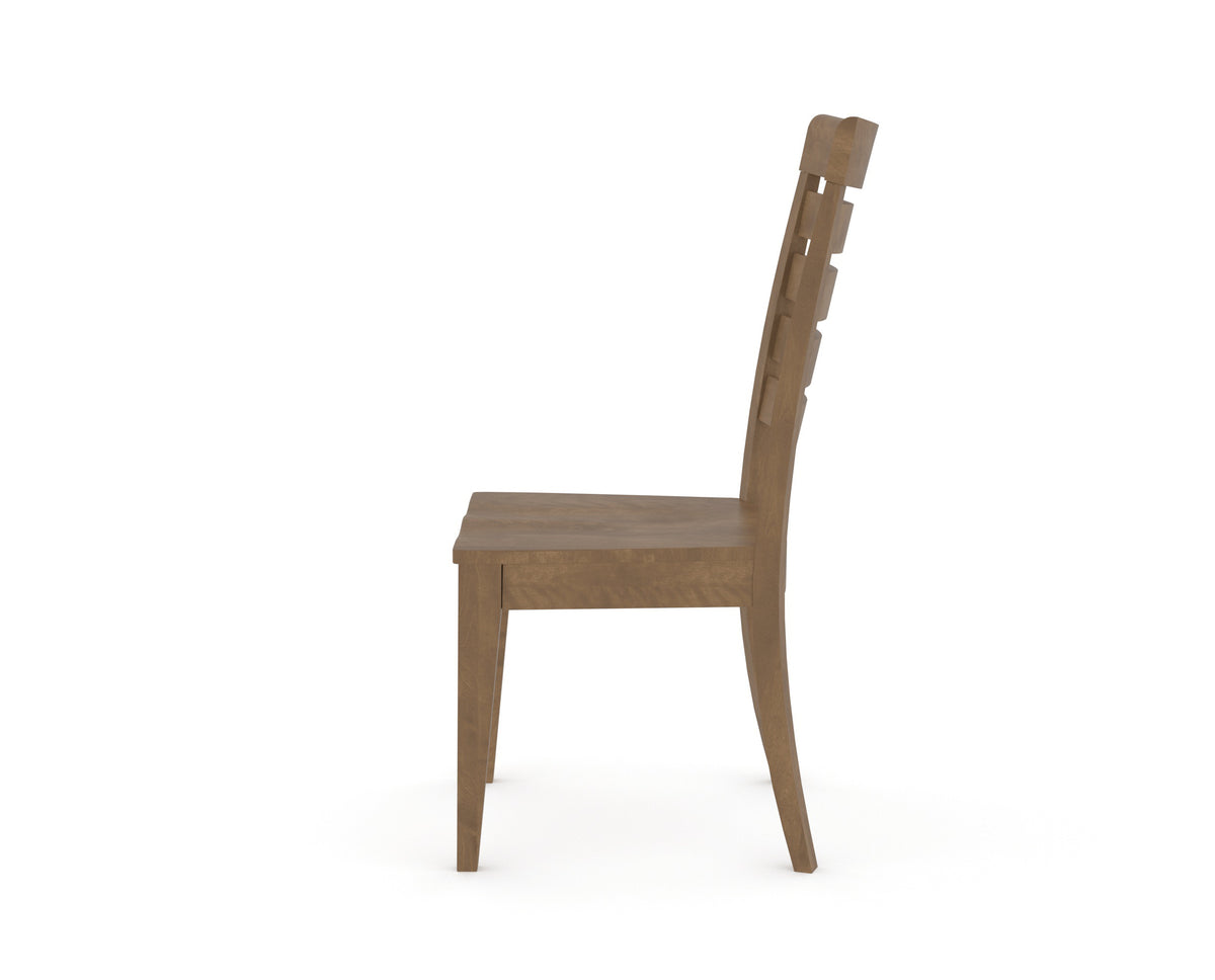 Canadel Gourmet Met Dining Chair in Pecan Washed, side view