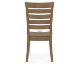 Canadel Gourmet Met Dining Chair in Pecan Washed, back view