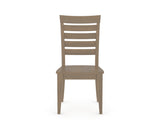 Canadel Gourmet Met Dining Chair in Weathered Grey, front view
