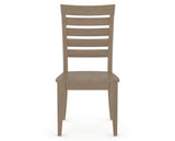 Canadel Gourmet Met Dining Chair in Weathered Grey, front view