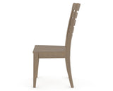 Canadel Gourmet Met Dining Chair in Weathered Grey, side view