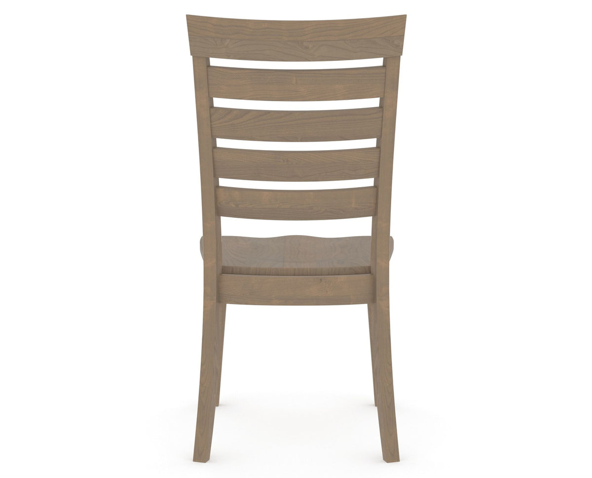 Canadel Gourmet Met Dining Chair in Weathered Grey, back view