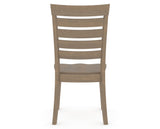Canadel Gourmet Met Dining Chair in Weathered Grey, back view