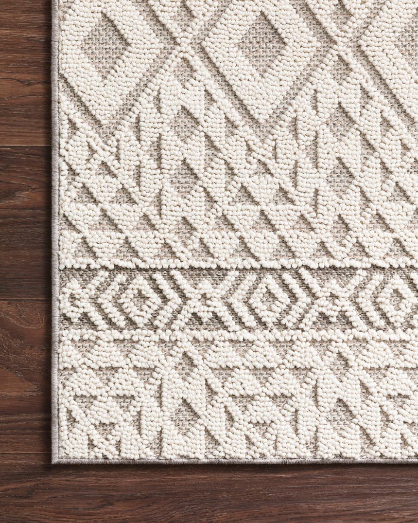 Cole Rug 04 | Silver / Ivory