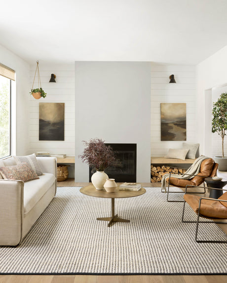 Colton Rug 02 | Ivory / Black