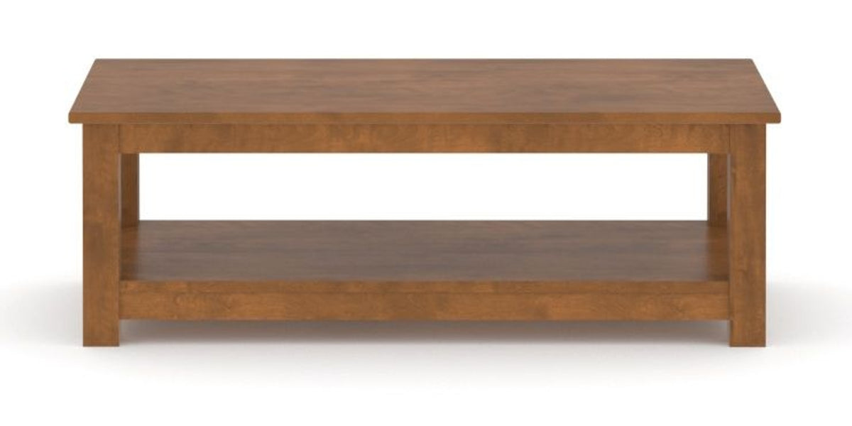 Canadel Accent Rectangular Coffee Table 2754 in Oak Washed Birch with Matte Finish, side view