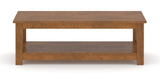 Canadel Accent Rectangular Coffee Table 2754 in Oak Washed Birch with Matte Finish, side view
