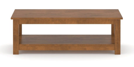 Canadel Accent Rectangular Coffee Table 2754 in Oak Washed Birch with Matte Finish, side view