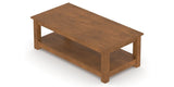 Canadel Accent Rectangular Coffee Table 2754 in Oak Washed Birch with Matte Finish, view from above