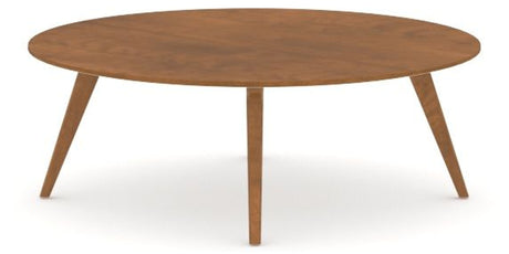Canadel Accent Round Coffee Table 4242 DJ in Oak Washed Birch with Matte Finish, side view