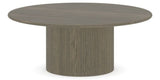 Canadel Accent Round Coffee Table 4242 C3 in 08 Shadow, side view