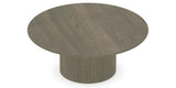 Canadel Accent Round Coffee Table 4242 C3 in 08 Shadow, view from above