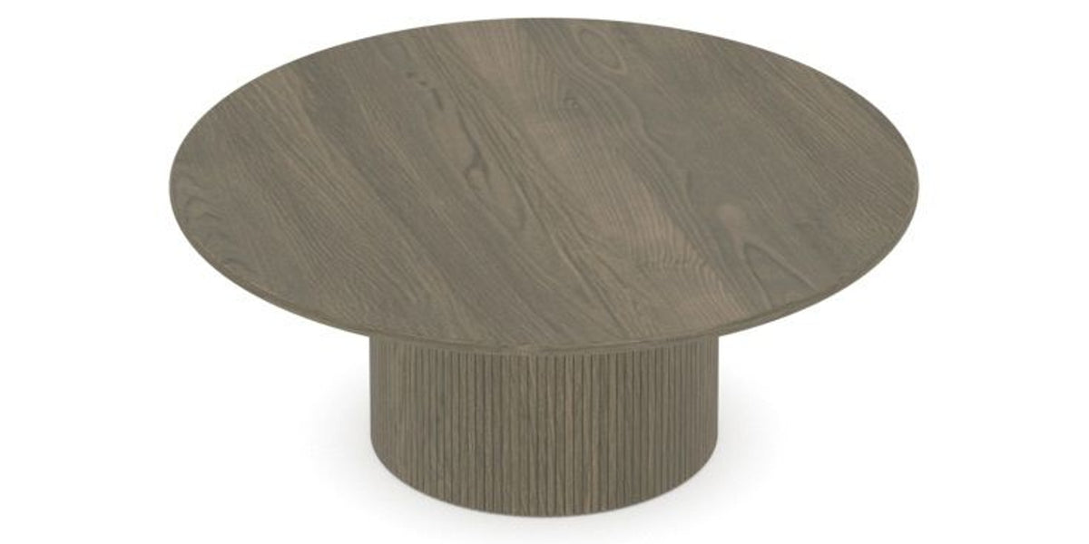 Canadel Accent Round Coffee Table 4242 C3 in 08 Shadow, view from above
