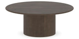 Canadel Accent Round Coffee Table 4242 C3 in 29 Hazelnut Washed, three-quarter view