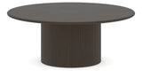 Canadel Accent Round Coffee Table 4242 C3 in 59 Davy's Grey, side view