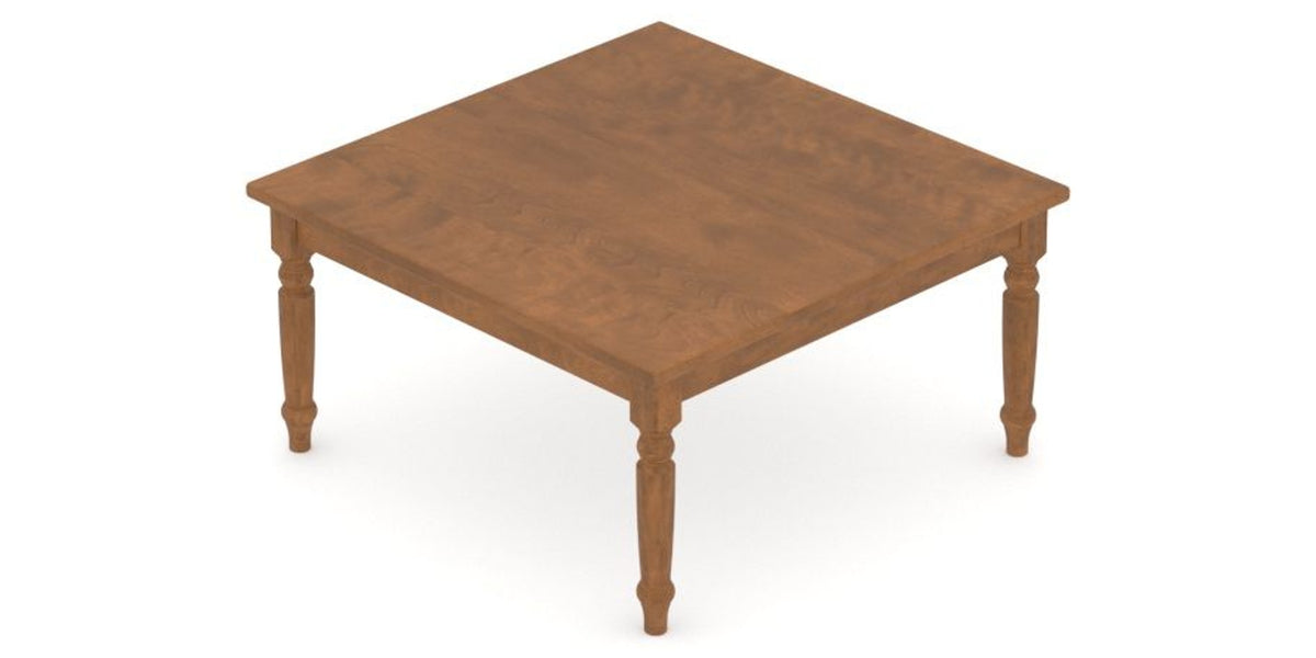 Canadel Accent Square Coffee Table 3636 AA in Oak Washed Birch with Matte Finish, view from above