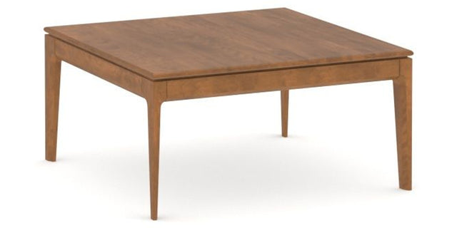 Canadel Accent Square Coffee Table 3636 DH in Oak Washed Birch with Matte Finish, three-quarter view