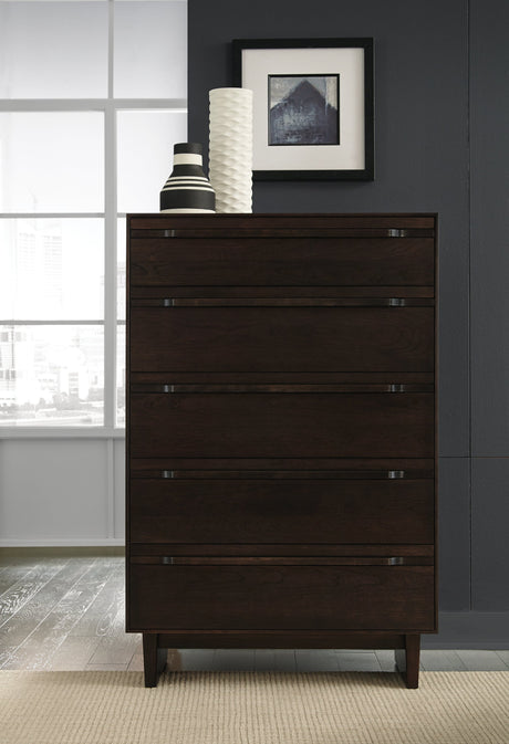 West Bros Camber Chest of Drawers, in a room setting